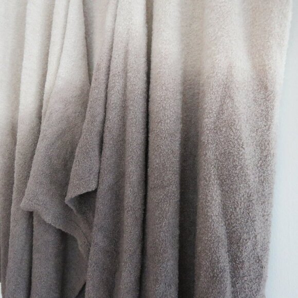 BAREFOOT DREAMS Cozy Chic Lite Ombre Calypso Wrap Open Front Cardigan Bamboo Tan - Picture 12 of 16